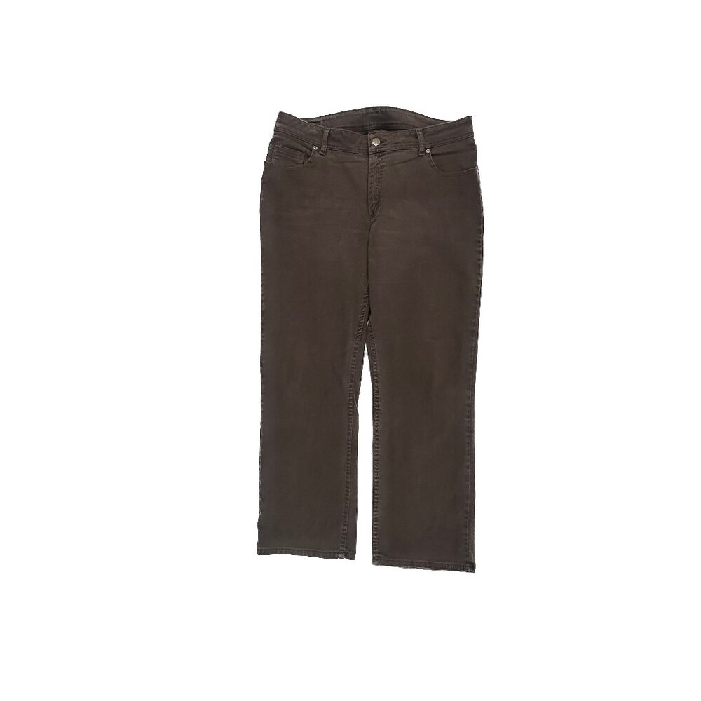 Riders Relaxed Straight Women's size 18‎ Brown Denim Jeans